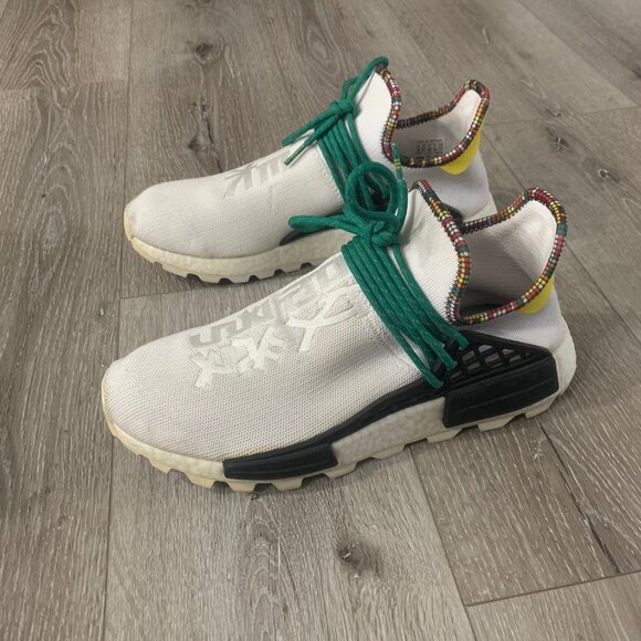 Adidas human race shoes, size 10, white, with box and extra laces - Picture 1 of 5